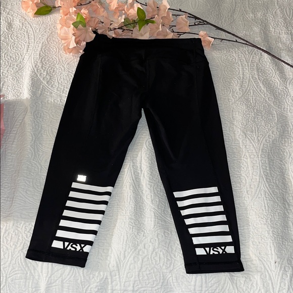 Victoria's Secret Pants - Victoria's Secret Sport Black and Gray Leggings